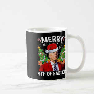 Caneca De Café Joe Biden engraçado chapéu de Natal do Papai Noel