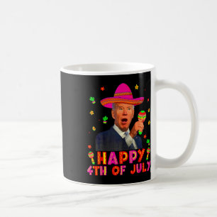 Caneca De Café Joe Biden engraçado Cinco De Mayo Feliz 4 de Julho