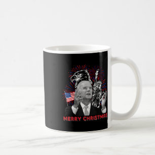 Caneca De Café Joe Biden engraçado Feliz Natal em julho bandeira 