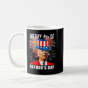 Caneca De Café Joe Biden Feliz 4 de Dia de os pais Engraçado 4 de