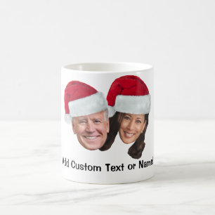 Caneca De Café Joe Biden Kamala Harris 2020 com Papai Noel