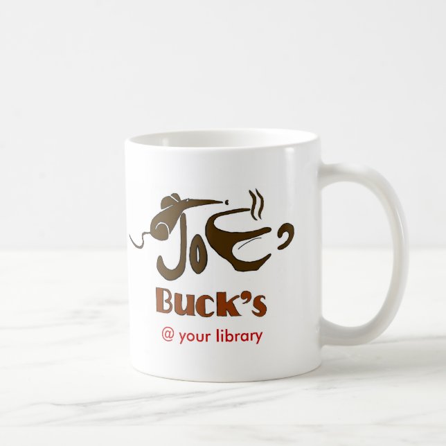 Caneca De Café JoeBucks11, @ sua biblioteca (Direita)