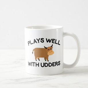 Caneca De Café Joga Bem Com Udders