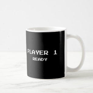 Caneca De Café Jogador 1 pronto