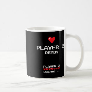 Caneca De Café Jogador 2 Jogador 3 Carregando - Jogos Retrô -