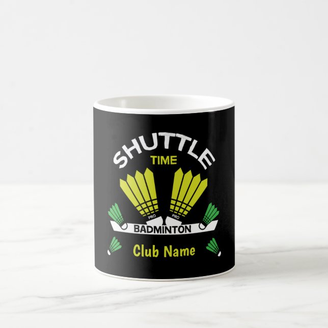 Caneca De Café Jogador Badminton Battledore Esportes (Centro)