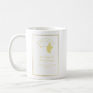 Caneca De Café Jogador Clássico do Ouro Verde do Partido Golf de
