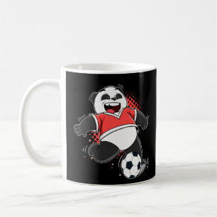Caneca De Café Jogador Da Equipe De Futebol Do Encantador De Pand