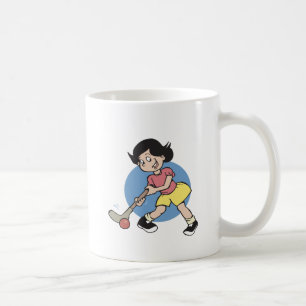 Caneca De Café Jogador da menina do hóquei em campo
