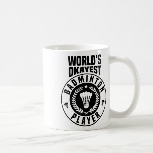 Caneca De Café Jogador de Badminton Crossminton ao ar livre do Ok