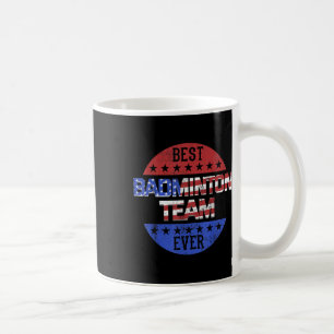 Caneca De Café Jogador de Badminton Dia da Independência Patrióti