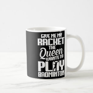 Caneca De Café Jogador de Badminton Do Jogador Do Shuttle