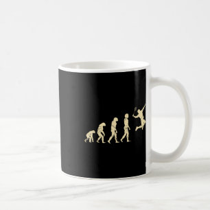 Caneca De Café Jogador de Badminton Evolution Peteca Raquete