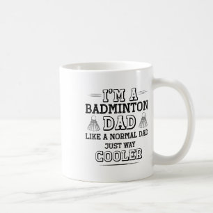 Caneca De Café Jogador de Badminton, Pai de Camisas de Badminton