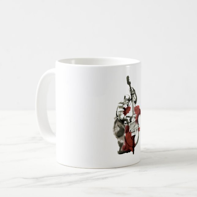 Caneca De Café Jogador de baixo duplo (Frente Esquerda)