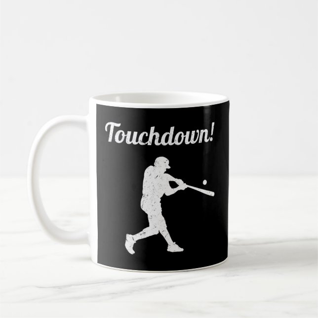 Caneca De Café Jogador de Baseball Touch Down (Esquerda)