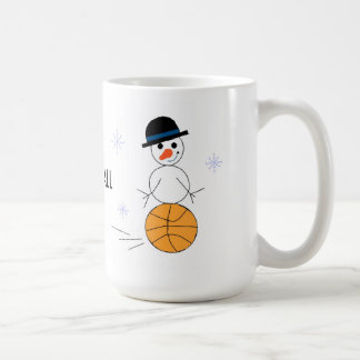 Caneca De Café Jogador de Basquete de Neve