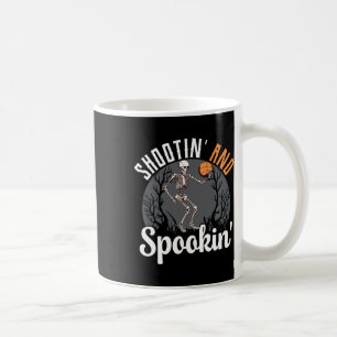 Caneca De Café Jogador De Basquete De Skeleton E Spookin Ha