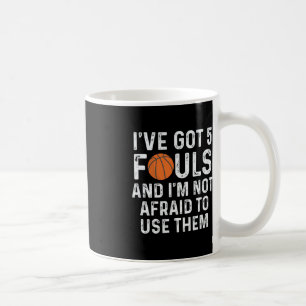 Caneca De Café Jogador de Basquete Divertido Hoops 5 Foups