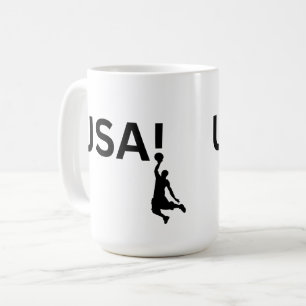 Caneca De Café jogador de basquete dos EUA