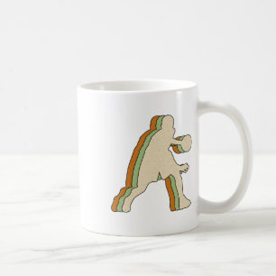 Caneca De Café Jogador de Basquete Vintage - Movimento Retro Drib