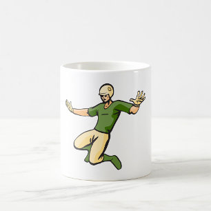 Caneca De Café Jogador de Beisebol Retro Gráfico Esportivo Vintag