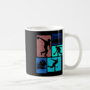 Caneca De Café Jogador de Boliche Engraçado Bowler Vintage Bowl G