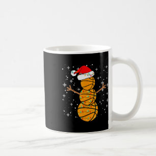 Caneca De Café Jogador de Bysketbyll de Natal Papais noeis Snowma