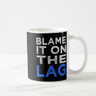 Caneca De Café Jogador De Citação Engraçado Culpa-O No Gráfico De