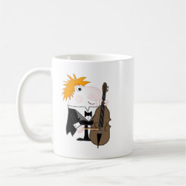 Caneca De Café Jogador de contrabaixo