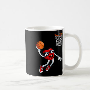 Caneca De Café Jogador de Coração Dunk Sketll Dia dos Namorados A