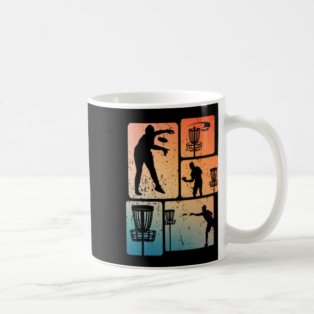 Caneca De Café Jogador de Disc Golf Engraçado Disco Voador Legal  (Direita)