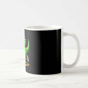 Caneca De Café Jogador de esqueleto de T-rex Dinossauro
