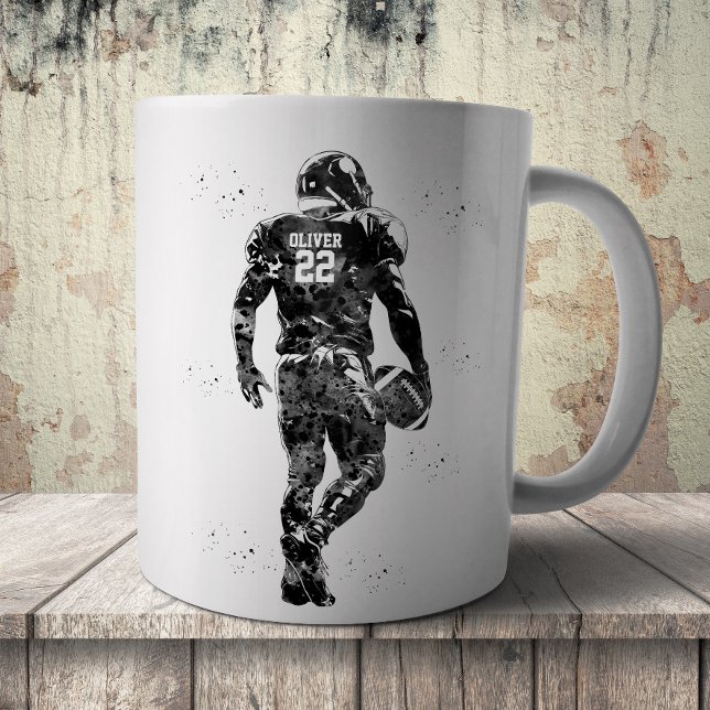 Caneca De Café Jogador de Futebol Americano (Criador carregado)