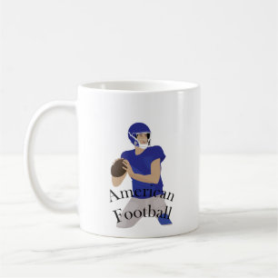 Caneca De Café Jogador de futebol americano em ação