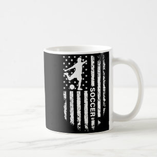 Caneca De Café Jogador de Futebol Bandeira Americana Usa Patriota