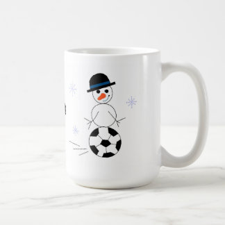 Caneca De Café Jogador de Futebol Boneco de Neve