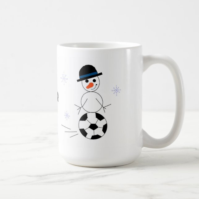 Caneca De Café Jogador de Futebol Boneco de Neve (Direita)