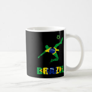 Caneca De Café Jogador de futebol brasileiro P