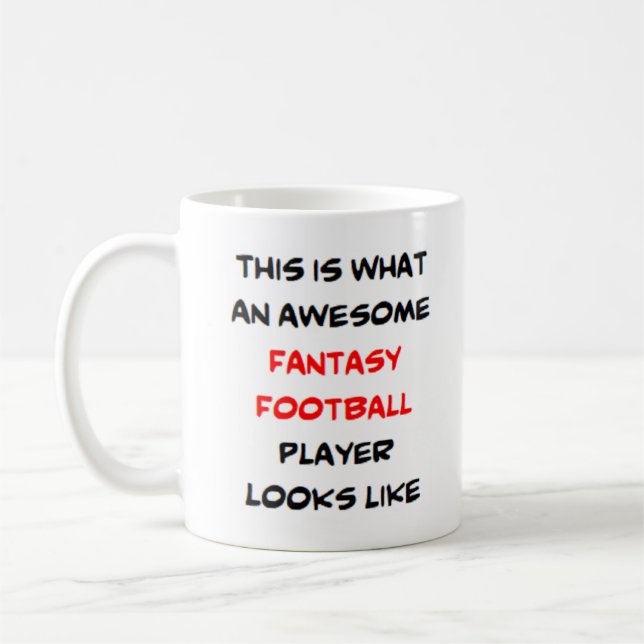 Caneca De Café jogador de futebol de fantasia, incrível (Esquerda)