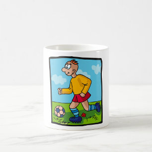 Caneca De Café Jogador de futebol estudante Esporte Coffee Mug