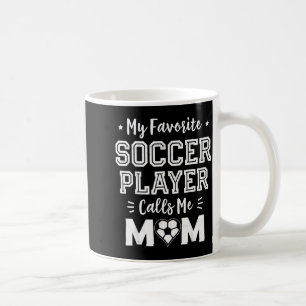 Caneca De Café Jogador de futebol favorito chama a mamãe de doce 
