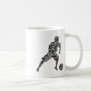 Caneca De Café Jogador de Futebol Meninos Homens Crianças