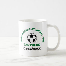 Caneca De Café Jogador de Futebol Personalizado Verde