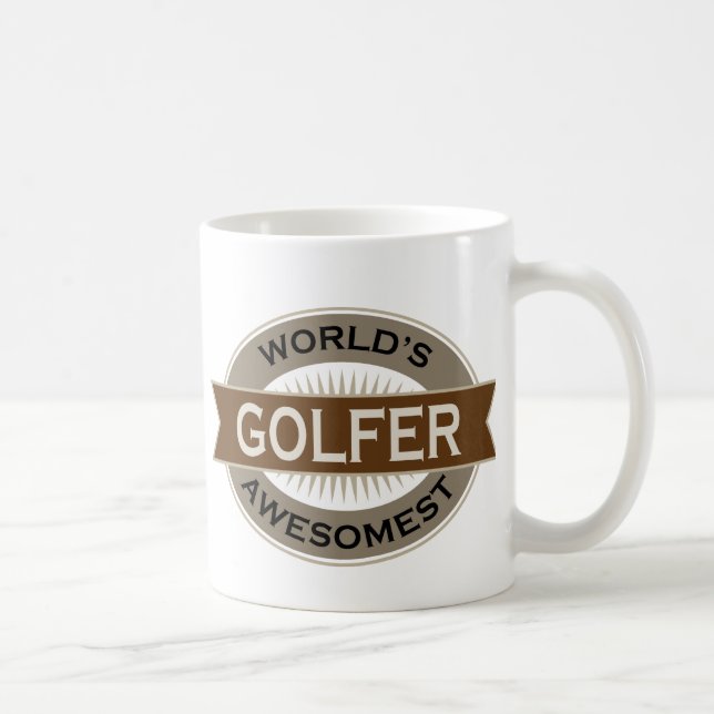 Caneca De Café Jogador de golfe de Awesomest dos mundos (Direita)