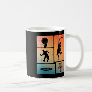 Caneca De Café Jogador de Golfe de Disco Engraçado Disco Voador L