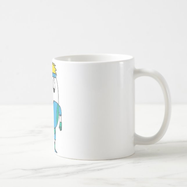Caneca De Café Jogador de hóquei em campo Egg (Direita)