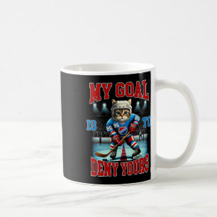 Caneca De Café Jogador de Hóquei Gato Amante do Hóquei Meu Objeti