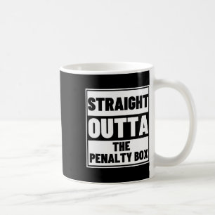 Caneca De Café Jogador de Hóquei Saindo da Caixa de Penalidade Fu