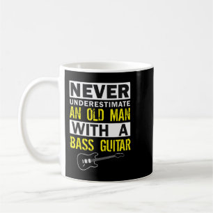 Caneca De Café Jogador de Mens Bass Músico Presente Padre Avô